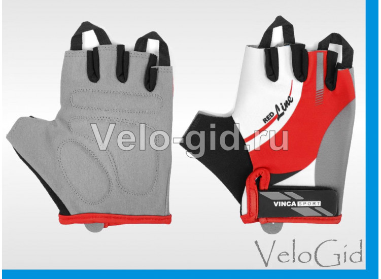 Перчатки велосипедные Vinca Red Line S